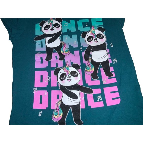 The Place Girl’s T-shirt “Dance” size M (7/8)--Panda Bears - Picture 2 of 5